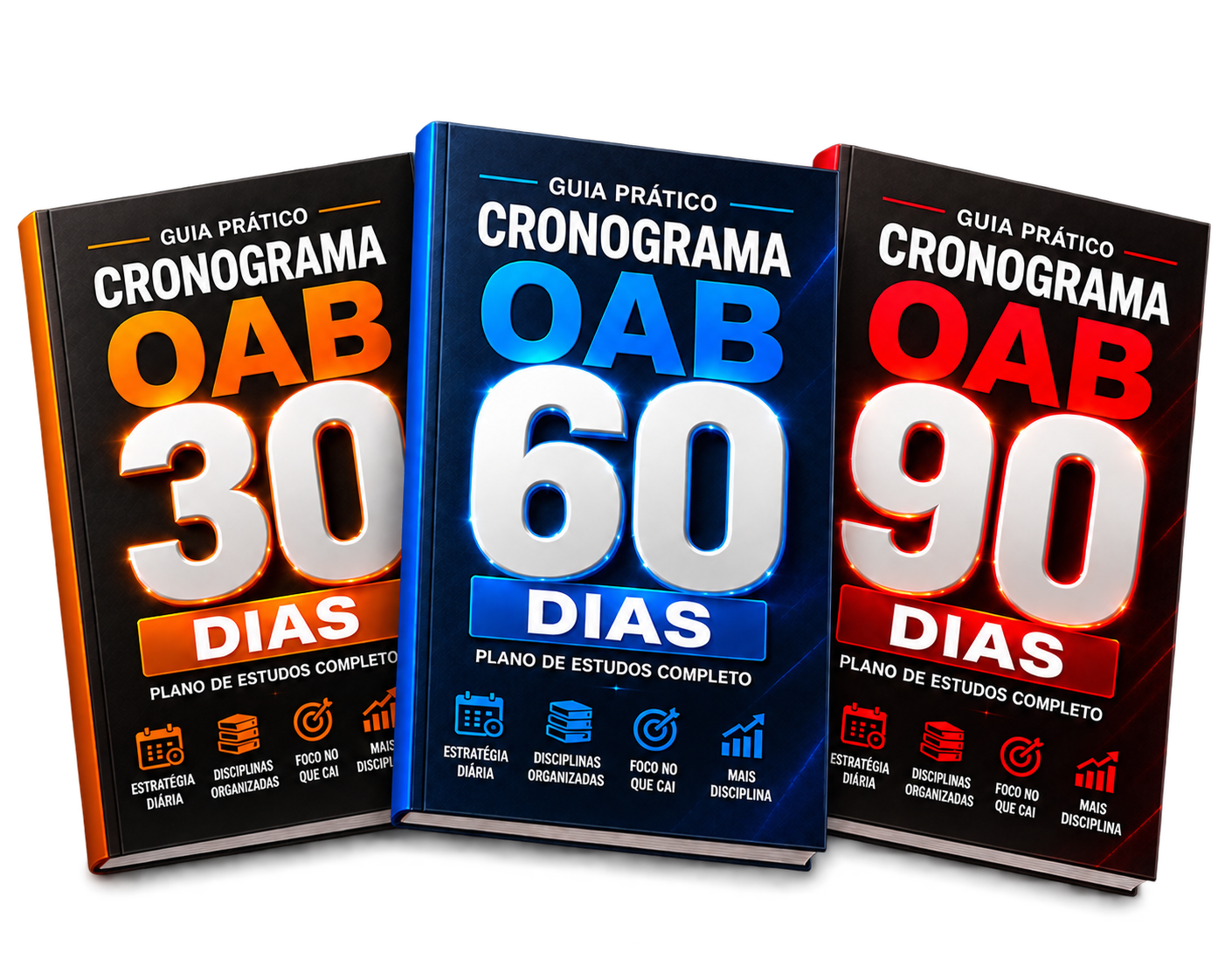Cronogramas de questões (90, 60 e 30 dias)