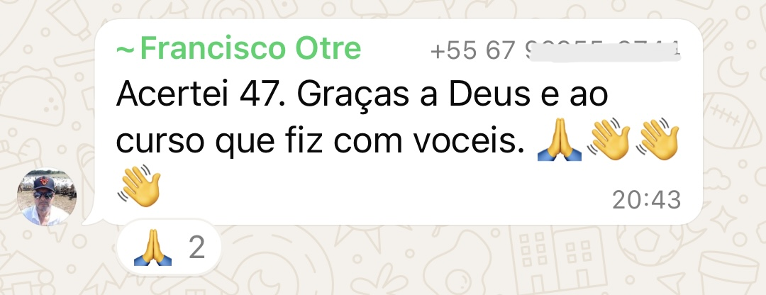 Depoimento de aluna