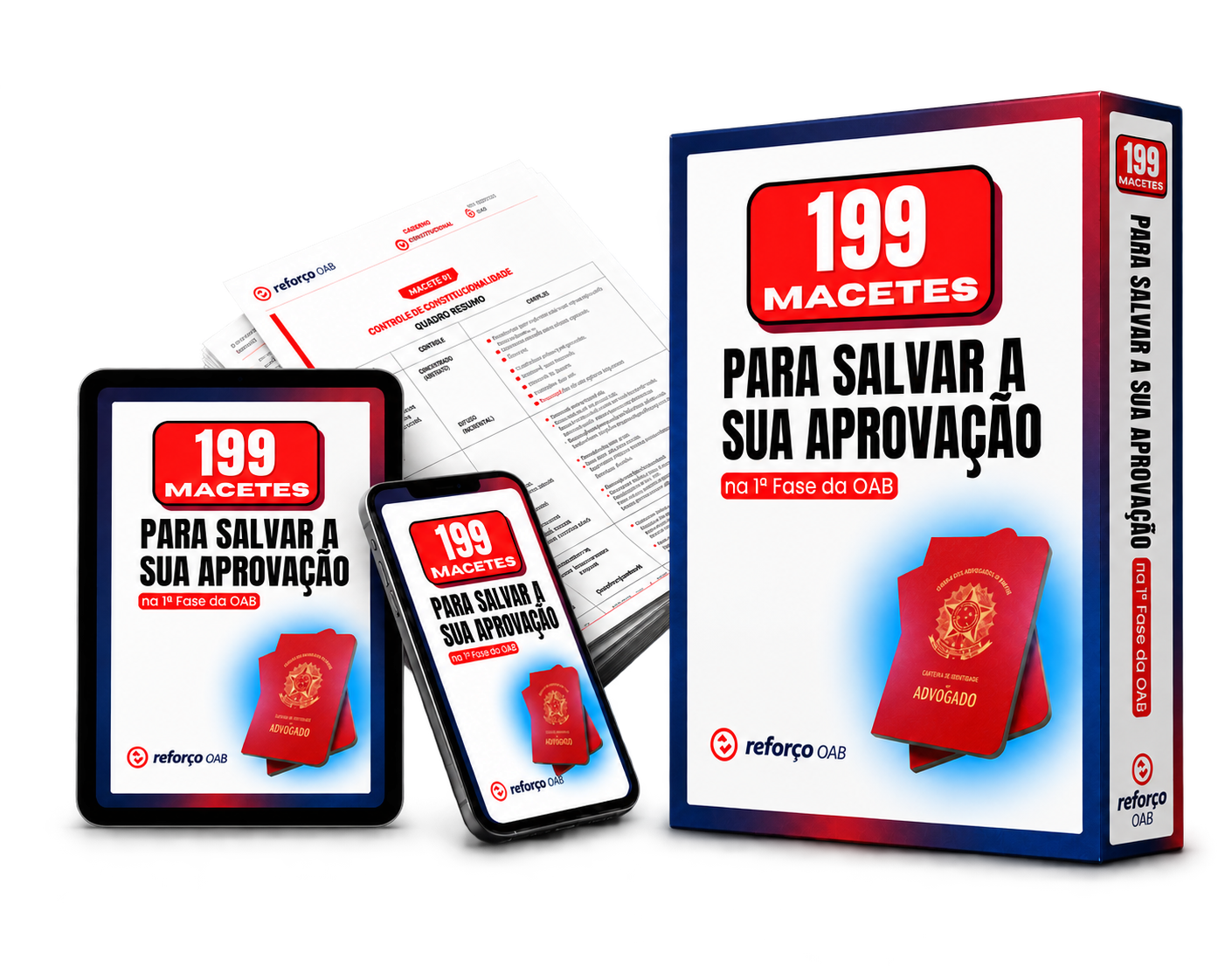 199 macetes para salvar a sua aprovação na OAB.