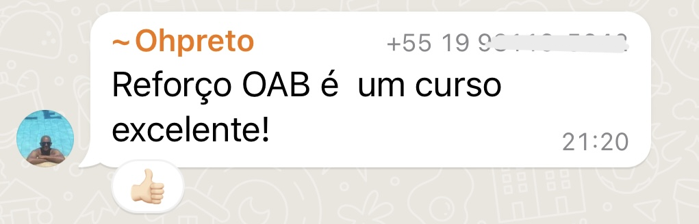 Depoimento de aluna