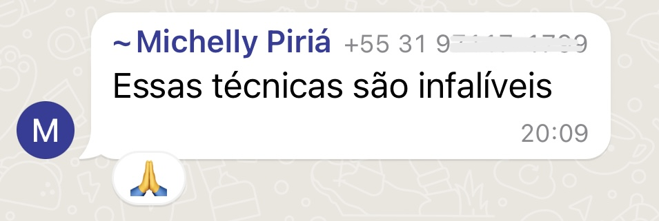 Depoimento de aluna