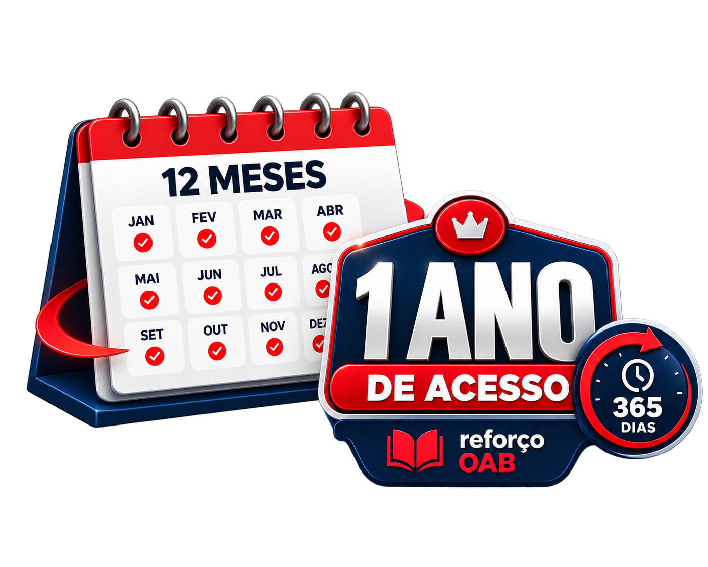 1 ano de acesso — Reforço OAB