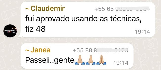Depoimento de aluno