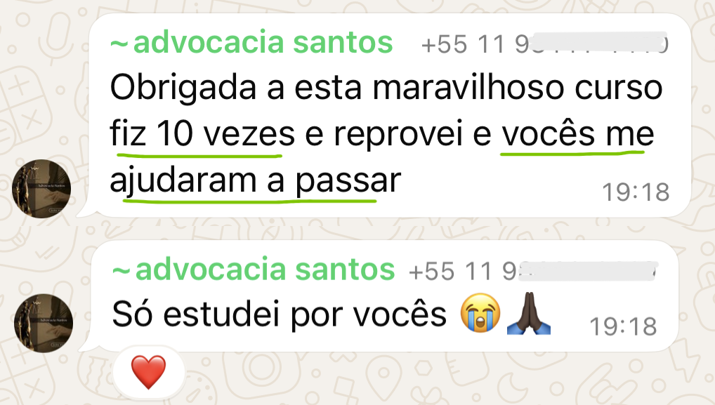 Depoimento de aluna
